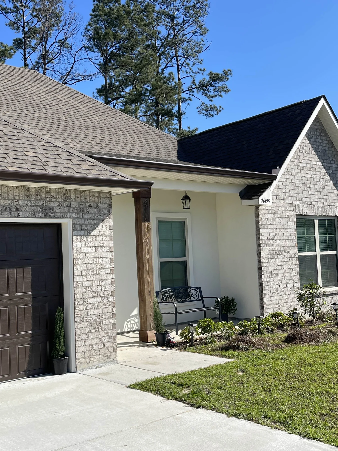 Residential roofline and gutter detail